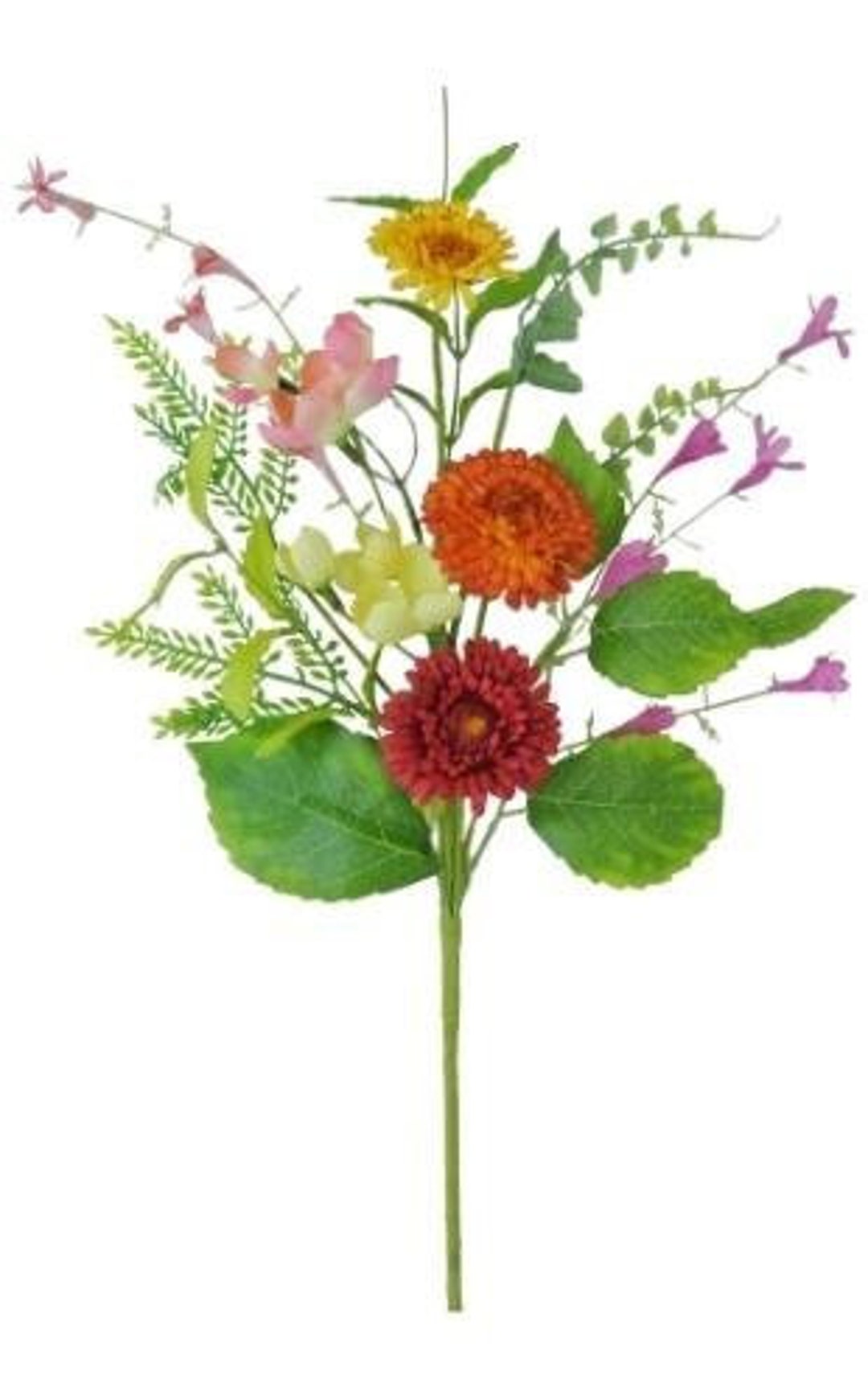 Mixed Spring or Summer Flower Pick 19, Farmhouse or Country Floral