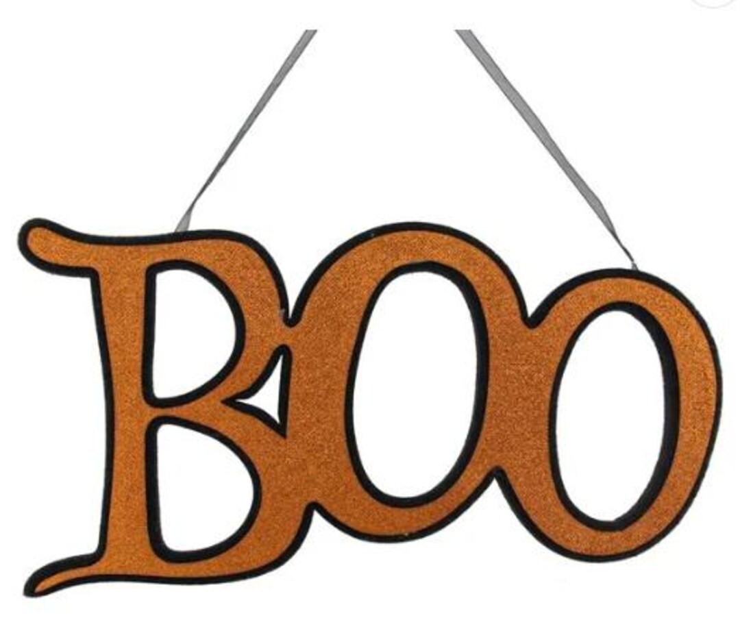 Boo Sign, Glitter Boo Sign, 14