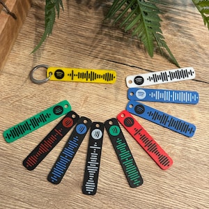 Personalized Spotify Code Keychain – Your Favorite Song in a Stylish 3D-Printed Keychain