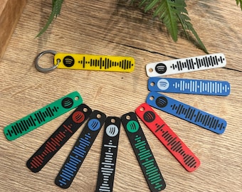 Personalized Spotify Code Keychain – Your Favorite Song in a Stylish 3D-Printed Keychain