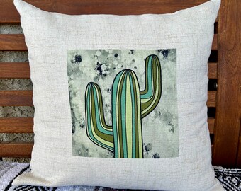 Cactus Pillow Cover 16x16 inch