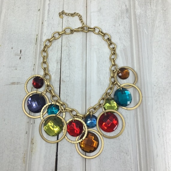 Vintage / Retro Acrylic Multi Colored Drops On La… - image 8