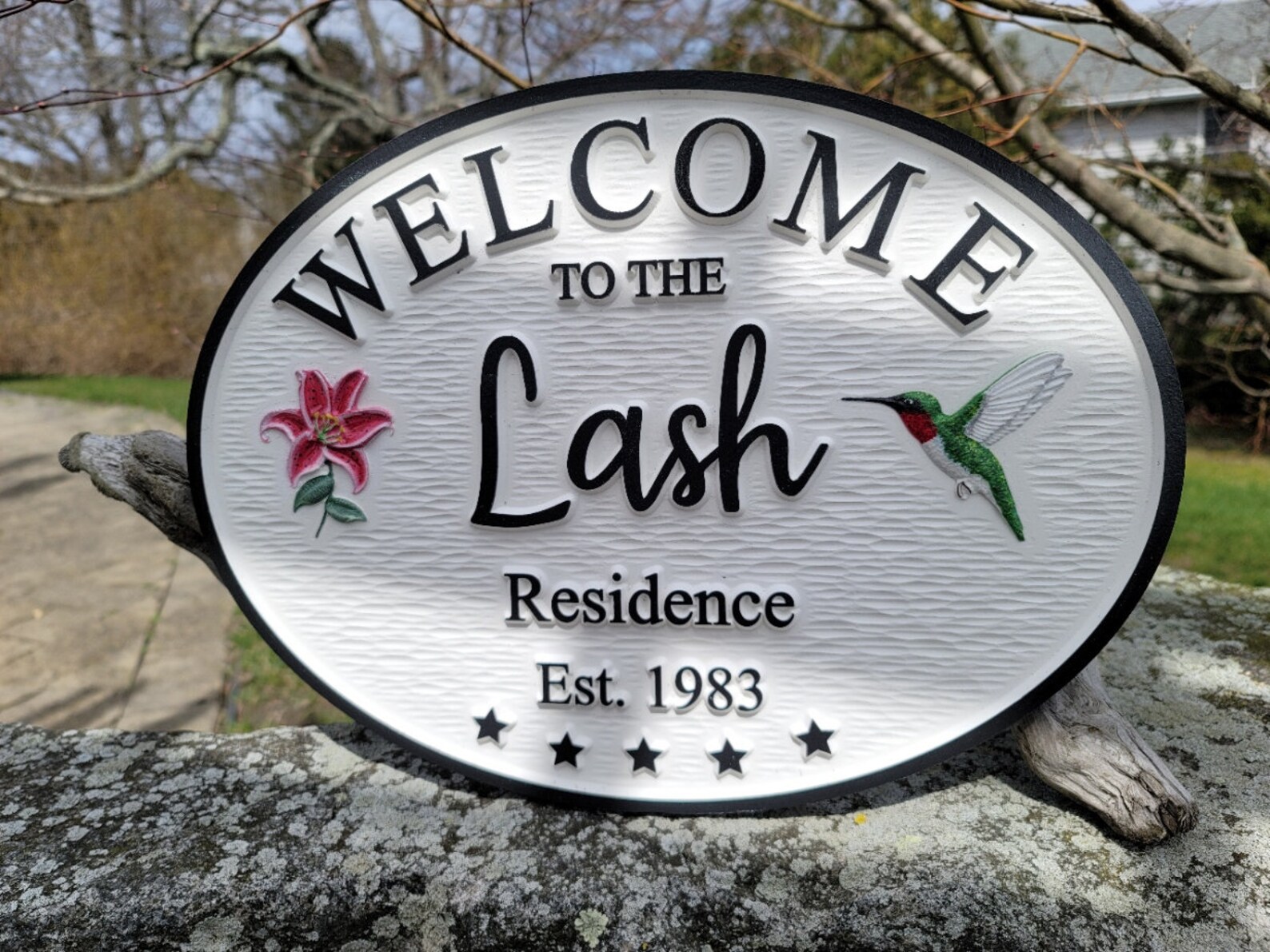 House Sign Custom Outdoor House Sign Personalized House Etsy