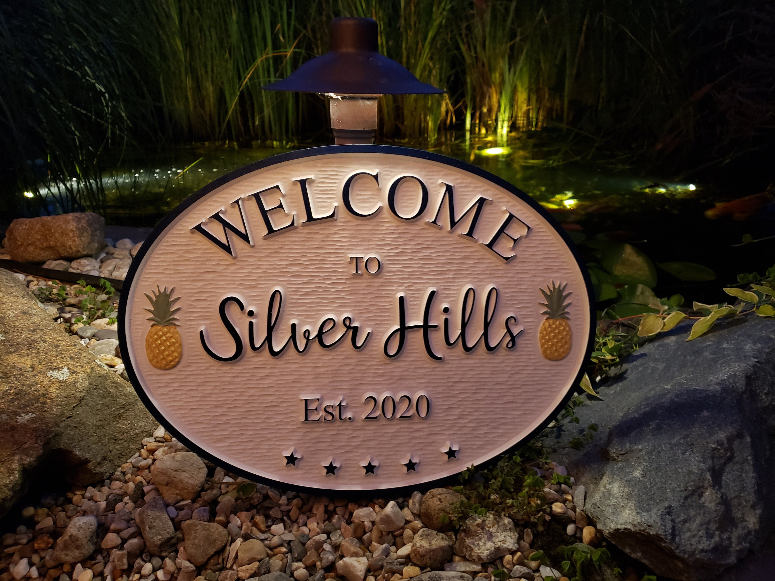 House Sign Custom Outdoor House Sign Personalized House Etsy