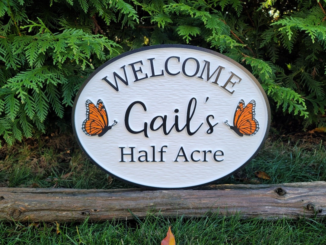 House Sign Custom Outdoor House Sign Personalized House Etsy