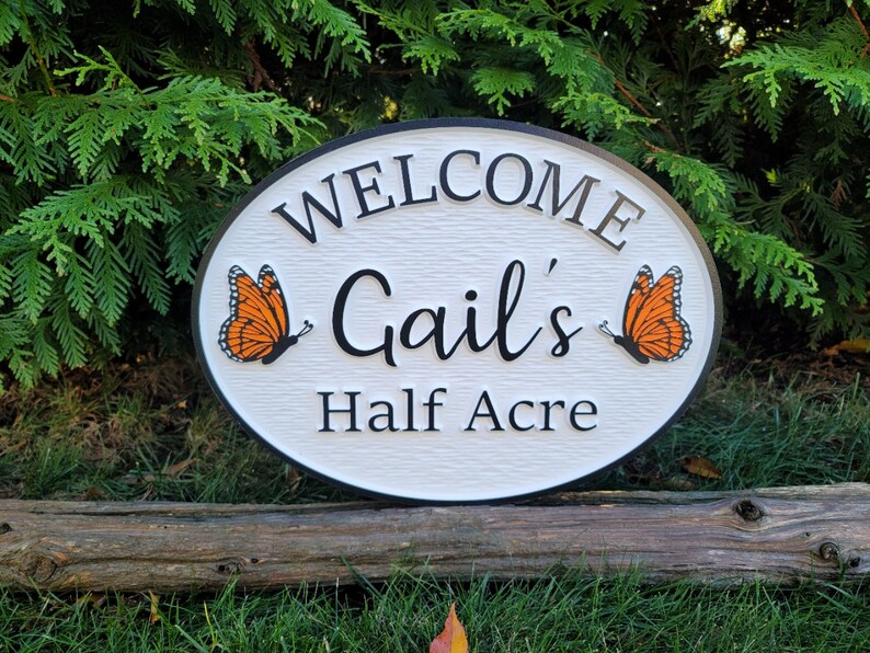 House Sign Custom Outdoor House Sign Personalized House Etsy