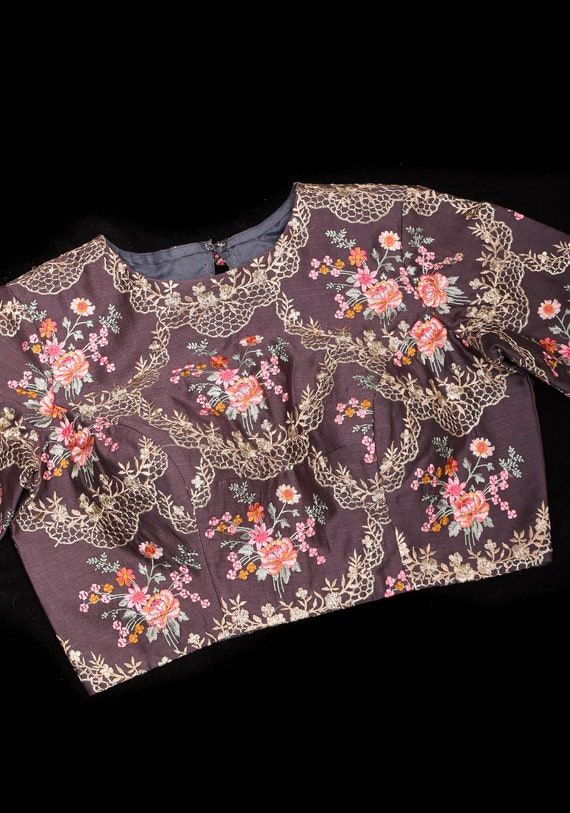 トップス orgue Flower embroidery blouse Flower embroidery blouse