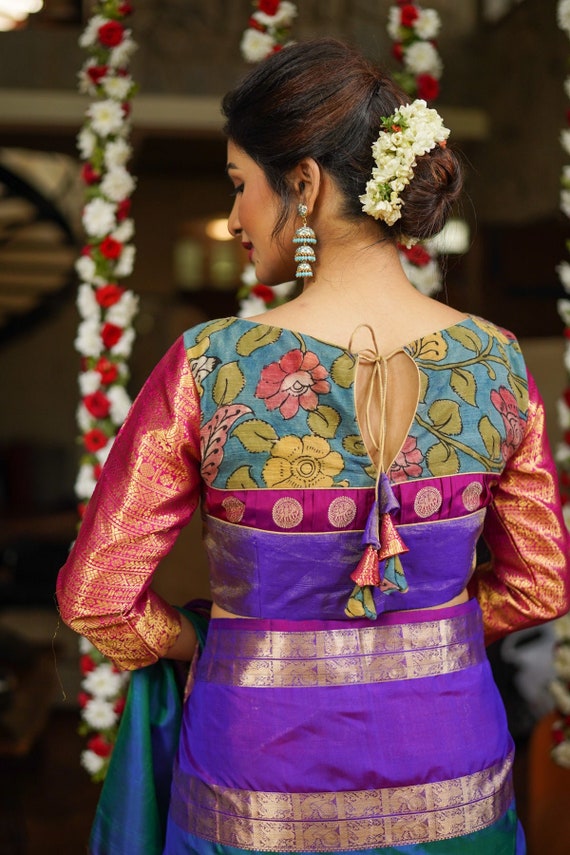 Aggregate 196+ purple saree matching jewellery