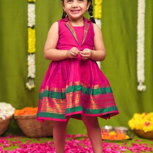 Geetanjali Magenta Frock Mini