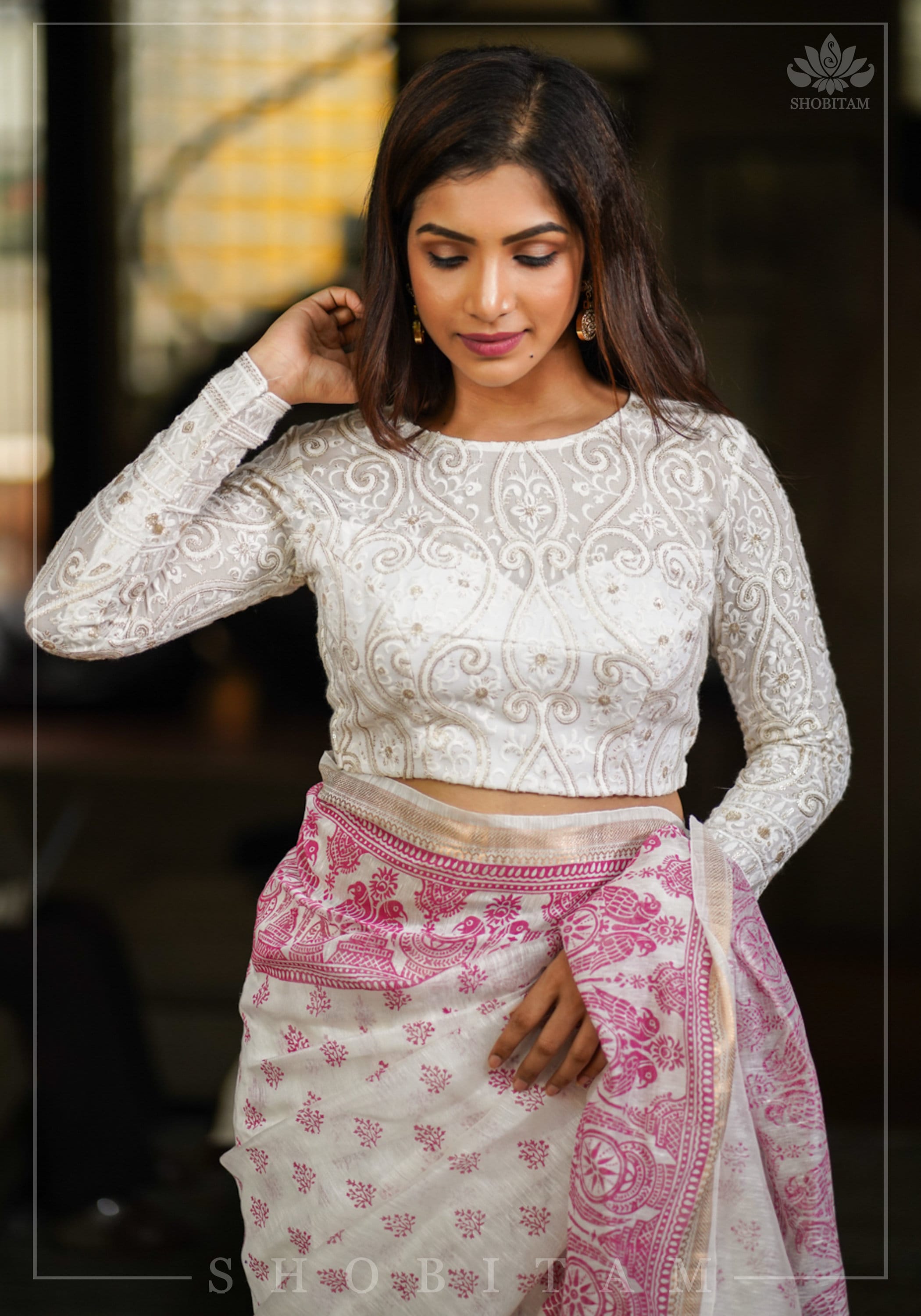 Chikankari Blouse - Etsy