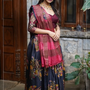 Jari saree deals dress