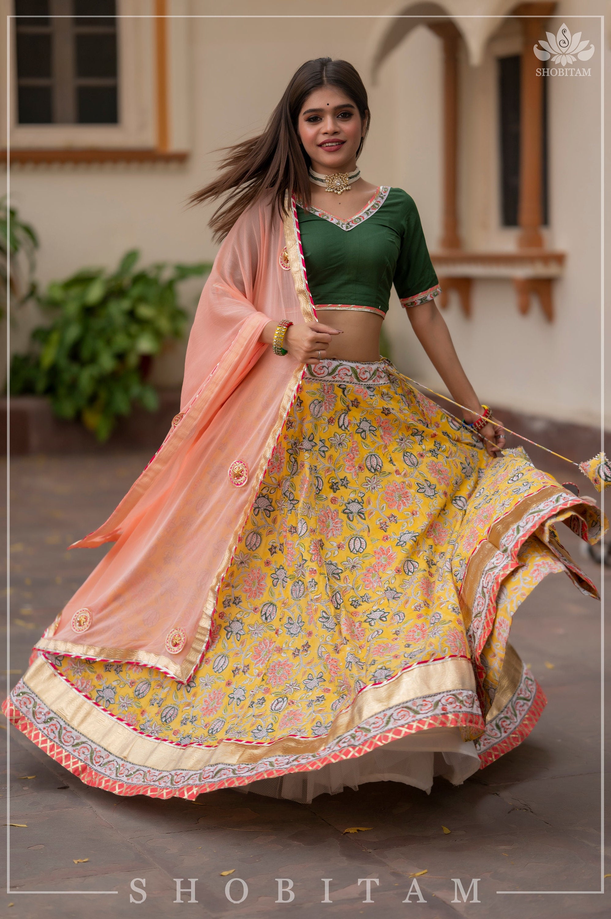 3 piece lehenga choli sales