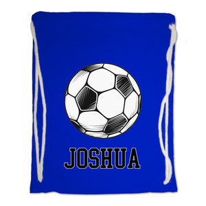 Kids Gym Bag. Personalised Any Name Football Swimming PE School Travel Bag. Boy Girl, Birthday Gift.  Christmas. Back to School. 10 Colours