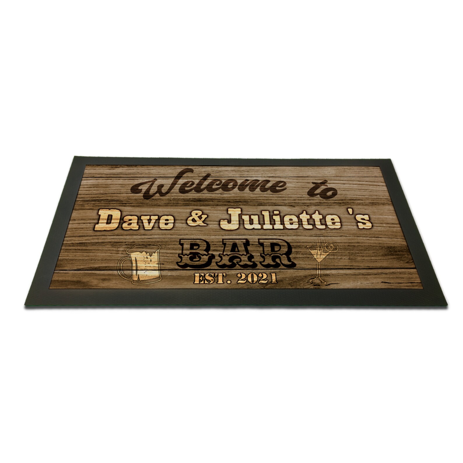 Personalised Tiki Bar Mat / Runner - Add Your Name - Foto 7