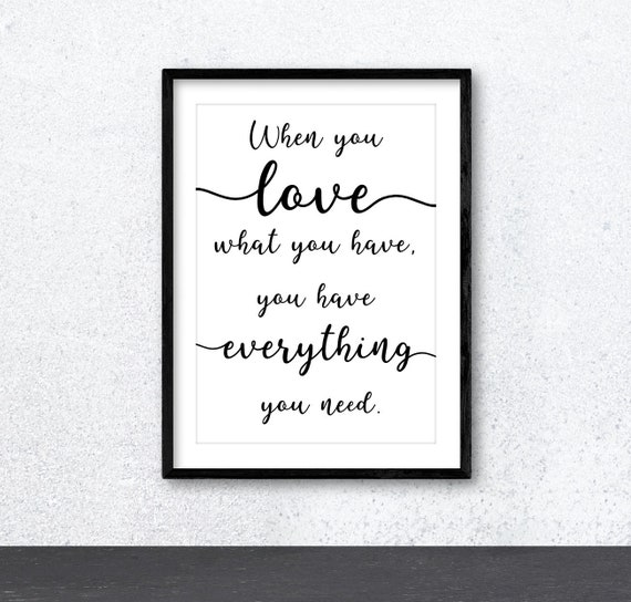 Family is Everything Typography Print Poster Inspirational Art Home 