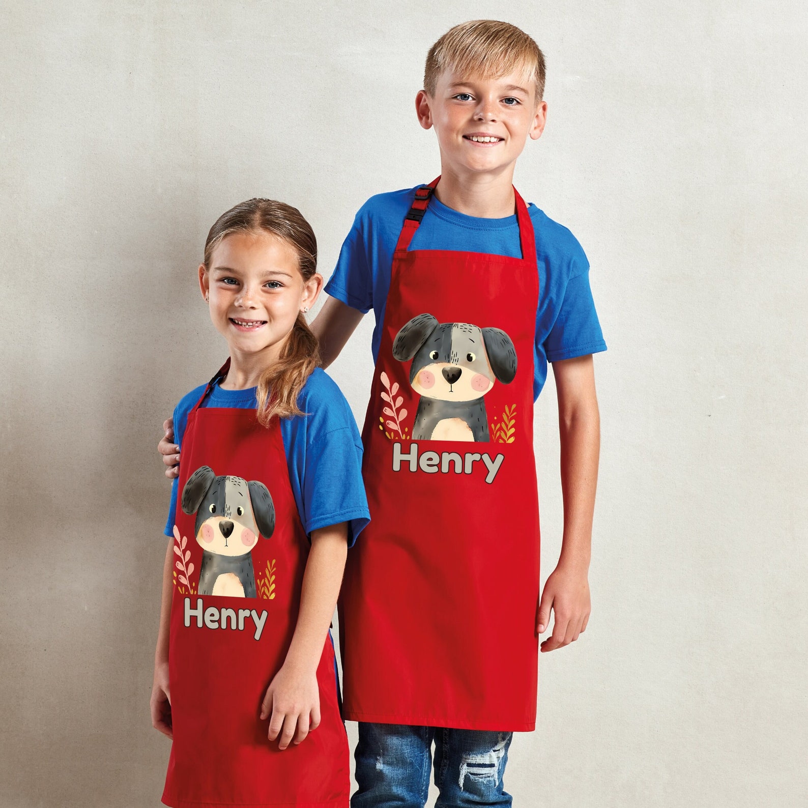 Personalised Denim Apron  Dog Lovers Gift Ideas  Aprons for image 1