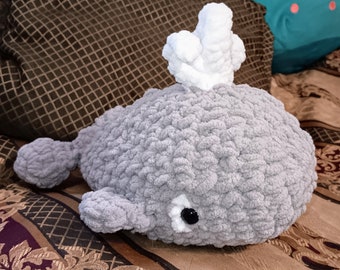 Baleine grise au crochet