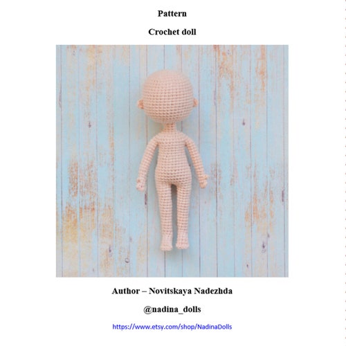 PATTERN Crochet Doll Base Pdf Tutorial Handmade Doll Etsy