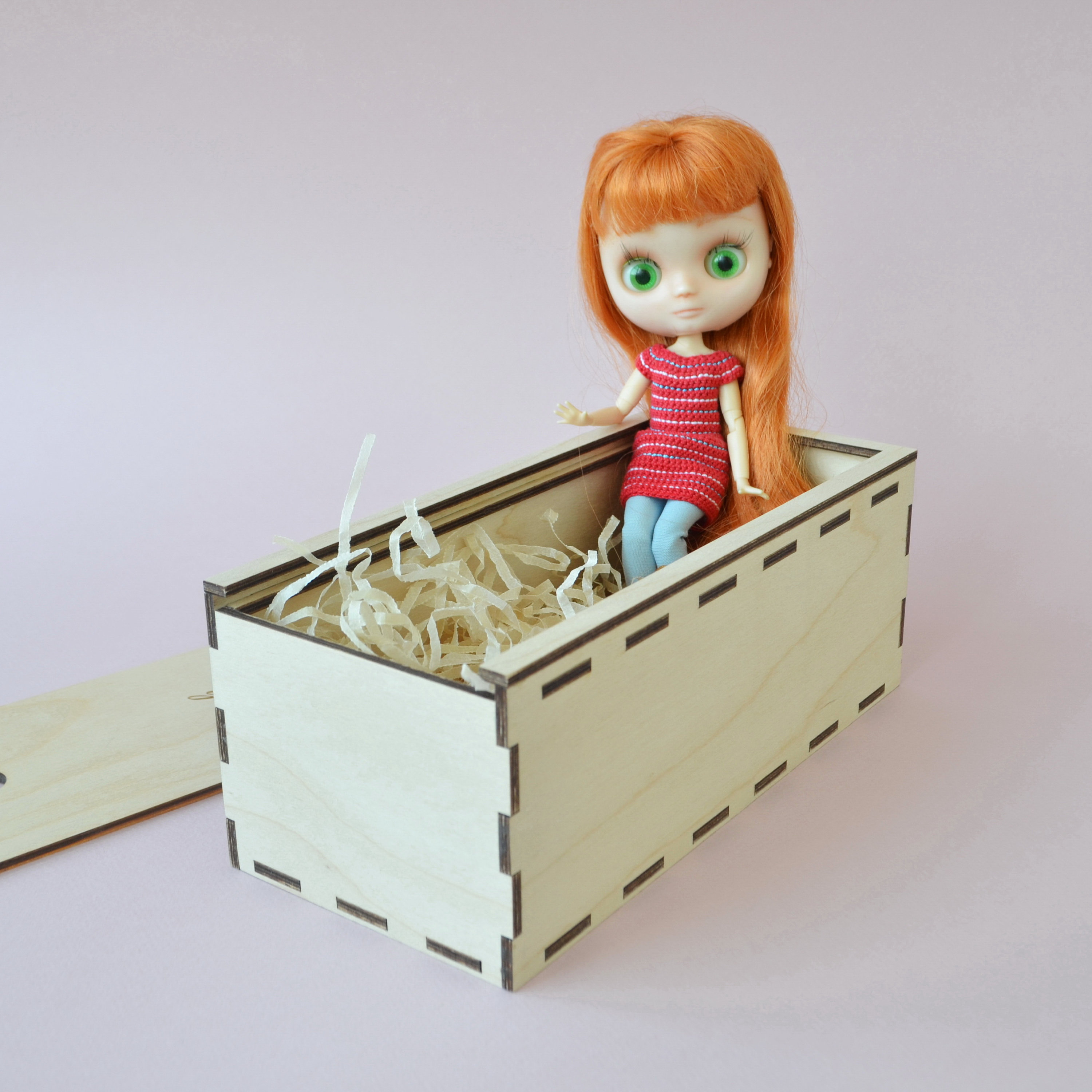 Custom box for dolls with your personalized dedication. Etsy