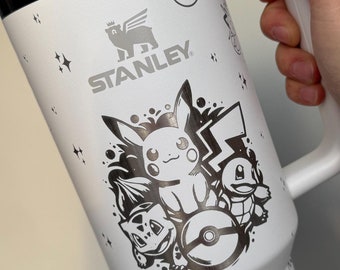 Poke Anime Engraved Stanley 40oz Tumbler