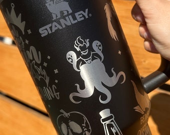 Vaso Stanley de 40 oz con grabado de villanos