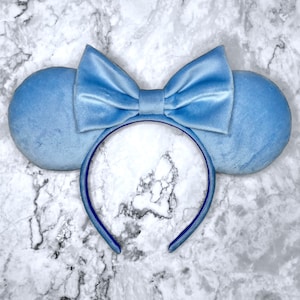 Bippidi Bobbidi Blue Velvet Mouse Ears Headband