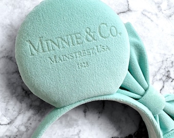 Minnie & Co. Engraved Velvet Mouse Ears