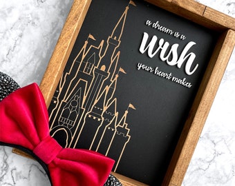 A Dream Is A Wish Castle Sign