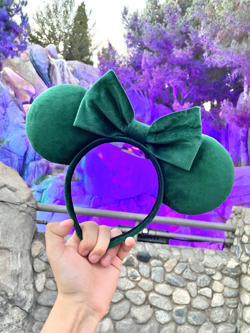 Foolish Mortals Velvet Mouse Ears Headband image 5