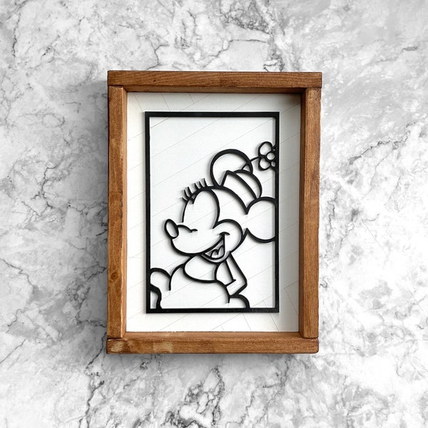 Mrs. Mouse Silhouette Sign