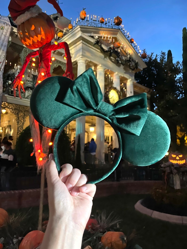 Foolish Mortals Velvet Mouse Ears Headband image 6