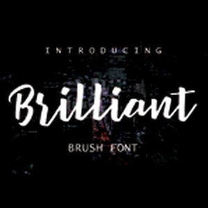 Briljant: handgeschreven lettertype met cursief, vetgedrukte penseelstijl voor Cricut-projecten