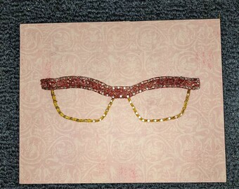 Sixties eyeglasses string art