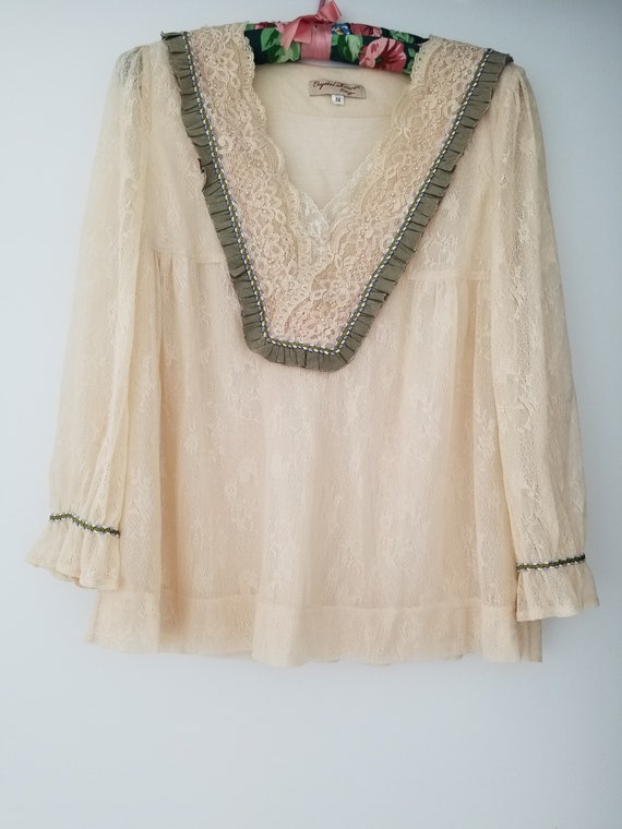 Vintage Victorian style lace blouse