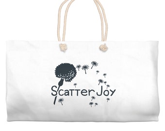 Scatter Joy Beach Bag | Cotton Weekender Tote