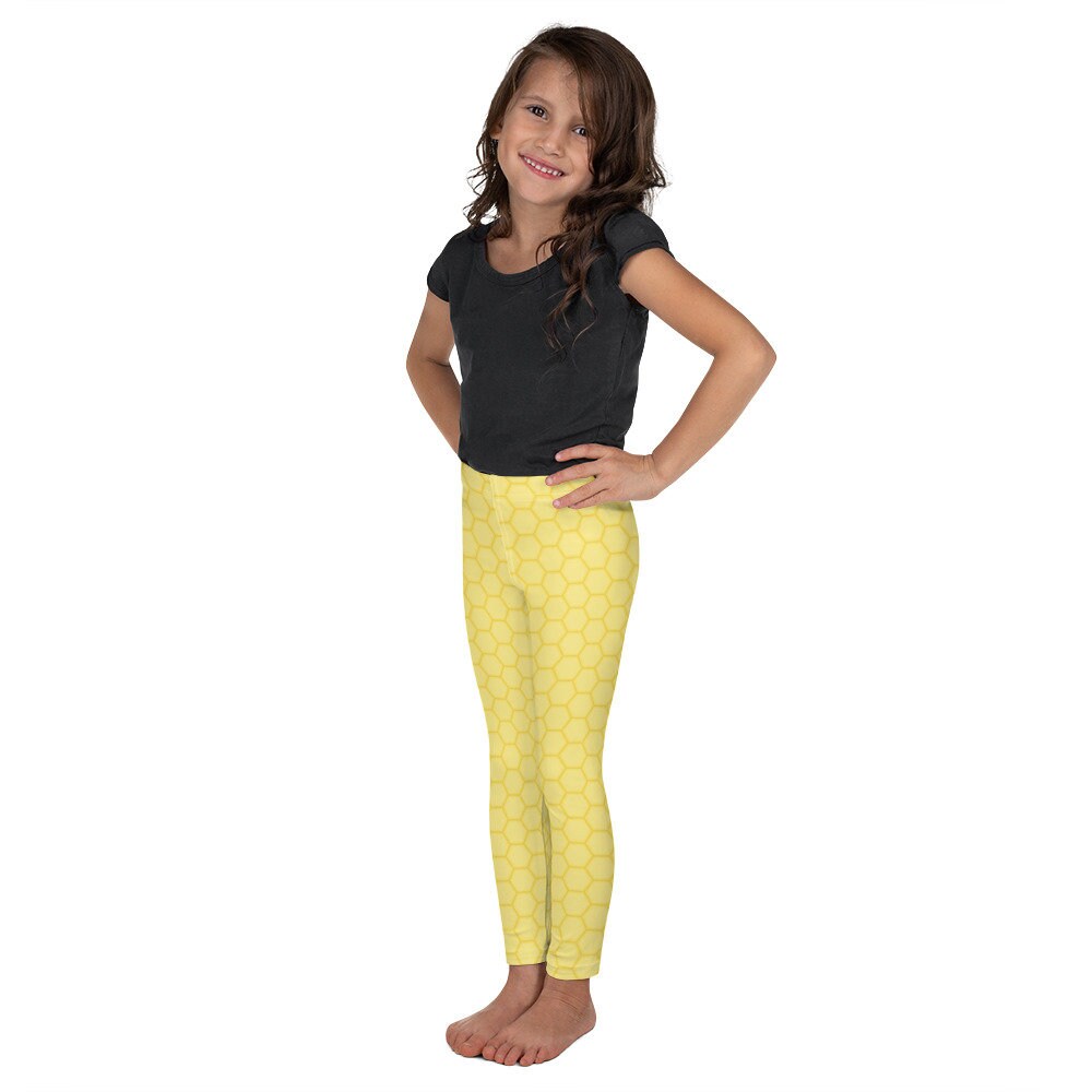 Honeycomb Print Little Kids Leggings Yoga Leggings for Children Toddler  Yoga Pants 
