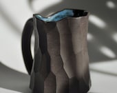 14 Oz / 22 Oz Handmade Pottery Mug, Wheel Thrown Ceramic Mug With Handle, Large  Coffee Mug, Stoneware Beer Mug, Gift for Him Mug - Etsy