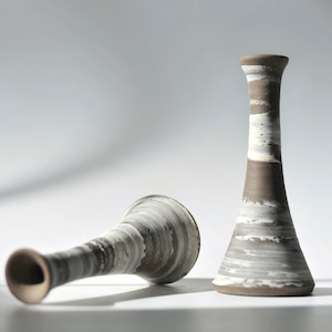 Ceramic Dried Flower Vases, 5 inch Minimalist Pottery Vases, Handcrafted Stoneware Centerpieces, Best Friend Gift, Unique Gifts for Her