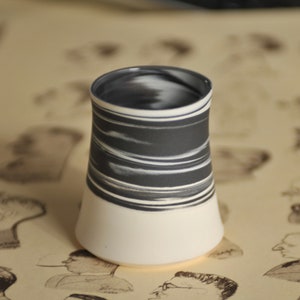 5 Unzen handgefertigte Porzellan Espresso Tassen Set, marmorierte Kaffeebecher, japanische Keramik, Geschenk für ihre Tasse, Geschenk für den besten Freund Bild 4
