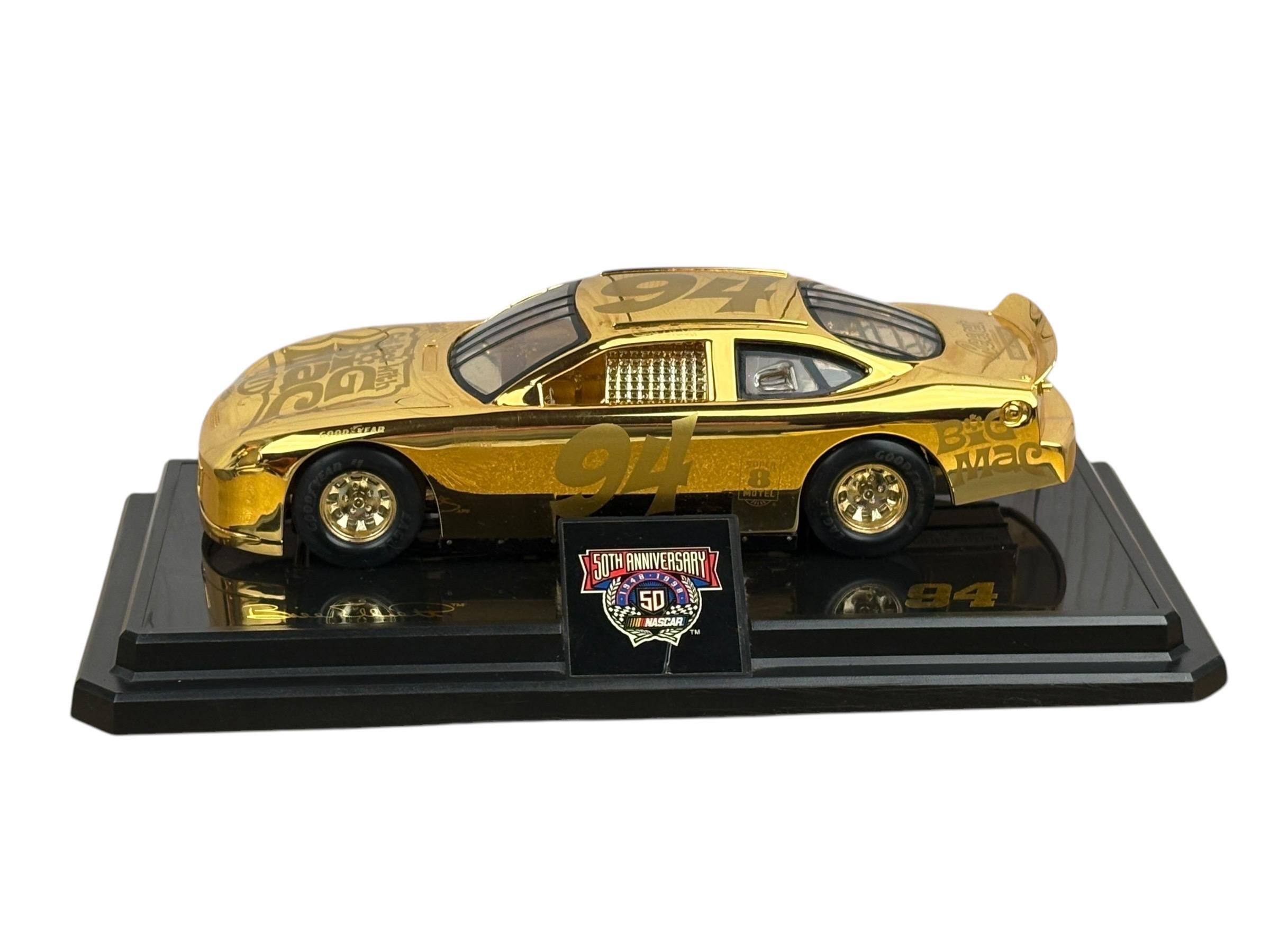 Vintage 1998 Bill Elliott #94 Gold Mcdonald's Car NASCAR 50th