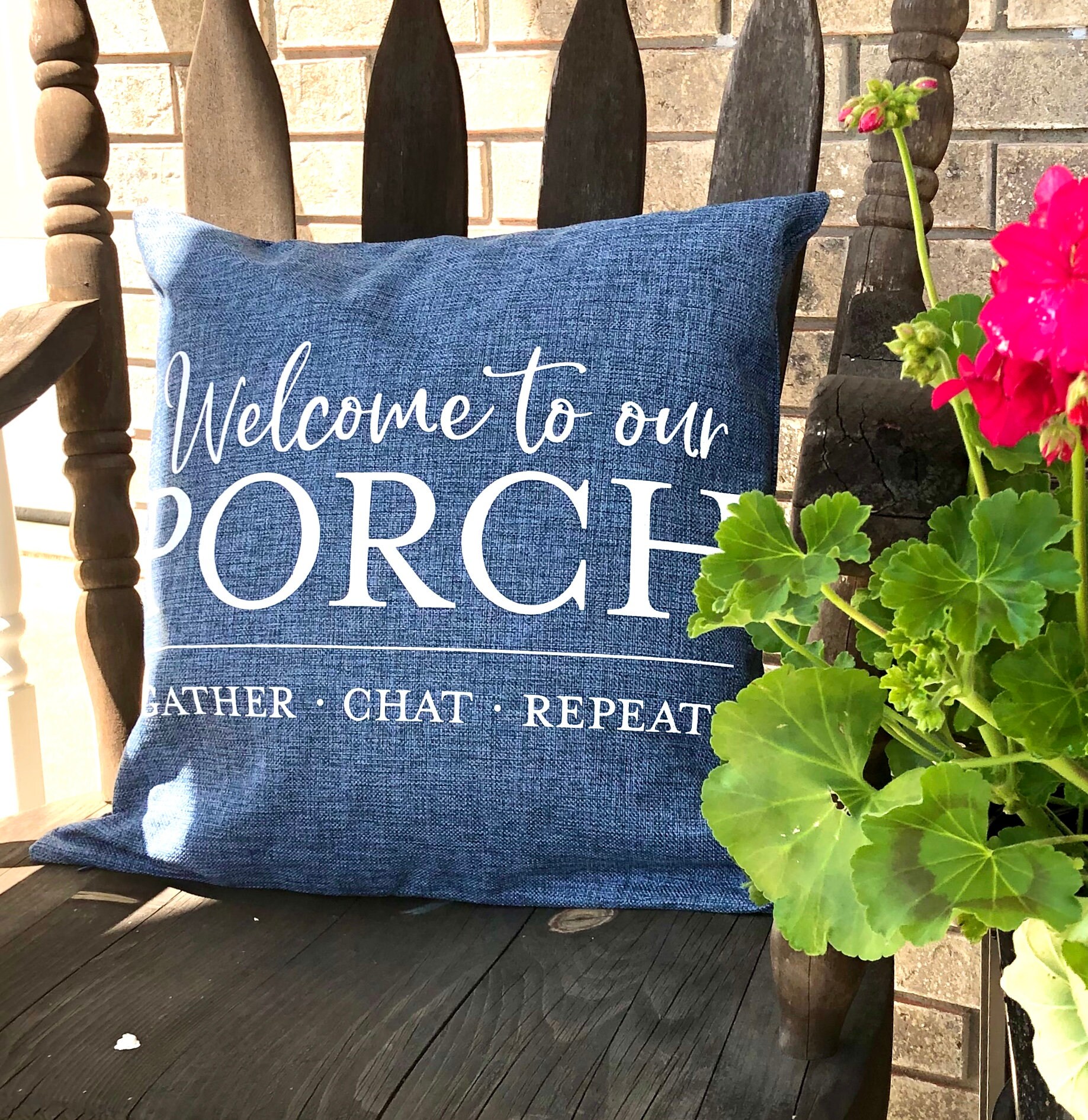 to Our Porch Pillow Cover Home Decor Pillow Etsy
