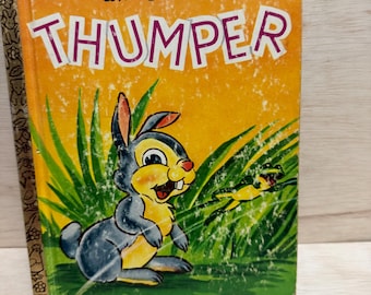 Thumper Walt Disney Little Golden Book| Vintage | Collectable 1941-42