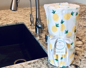 2PLY Cotton Reusable No Paper Towel with Snaps: Reusable Cloth
