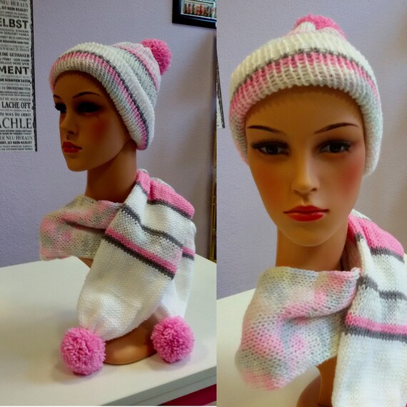child's hat and scarf set