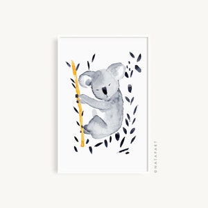Koala 1 Limited Edition Print, Signed & Numbered, Australian art, Australiana, Australian native animal print, koala print FREE SHIPPING