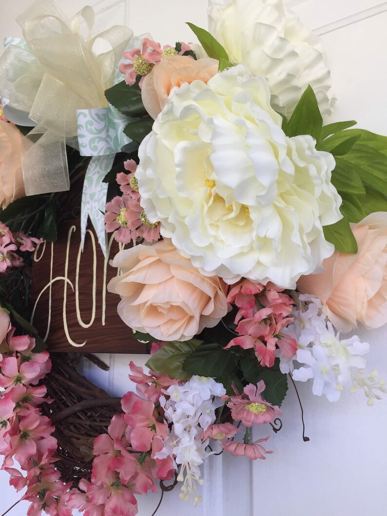 Home Wreath for Front Door Any Season or Space