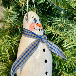 Ornamento a forma di zucca a forma di pupazzo di neve