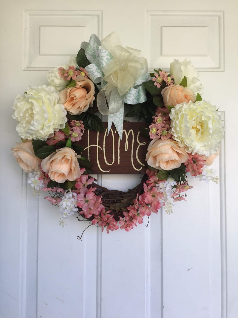 Home Wreath for Front Door Any Season or Space