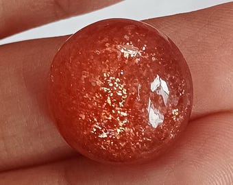 Polierter Sonnenstein Cabochon: Edelstein AAA+, 19 Karat