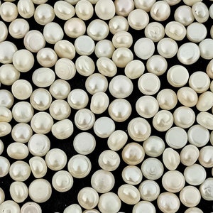 7-9mm White Freshwater Pearl Beads: DIY Jewelry Making Supplies